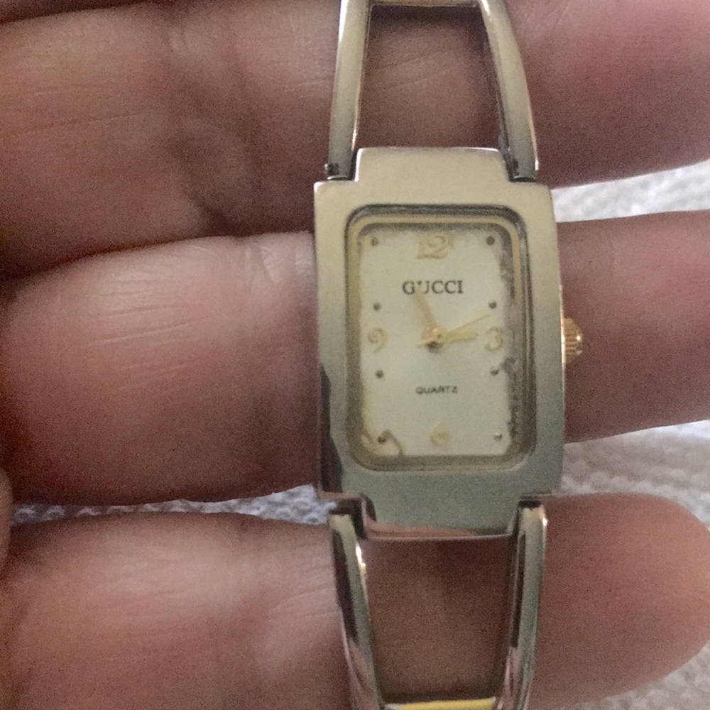 Used GUCCI two tone watch